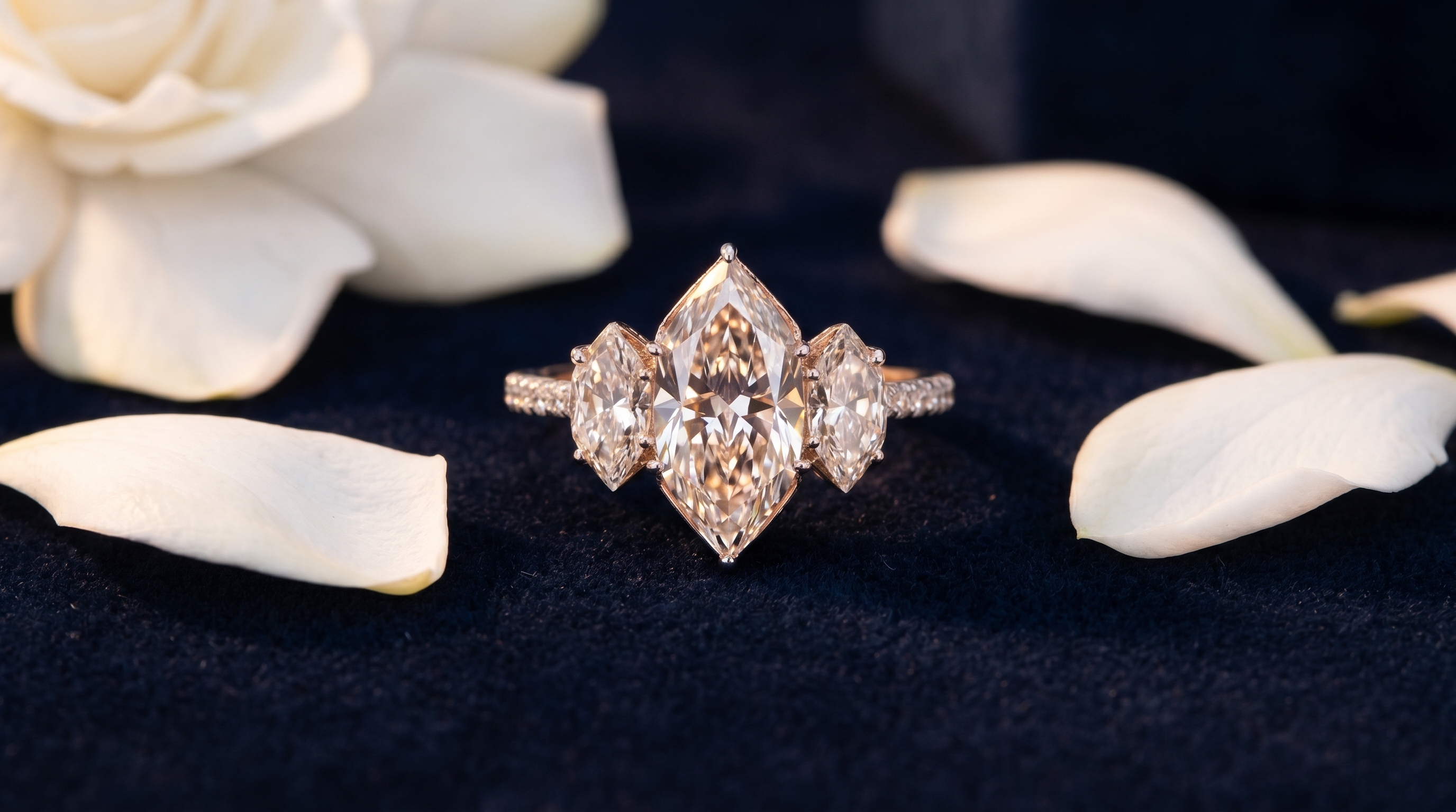 The Devil Wears Diamonds — The RONORA Marquise Ring