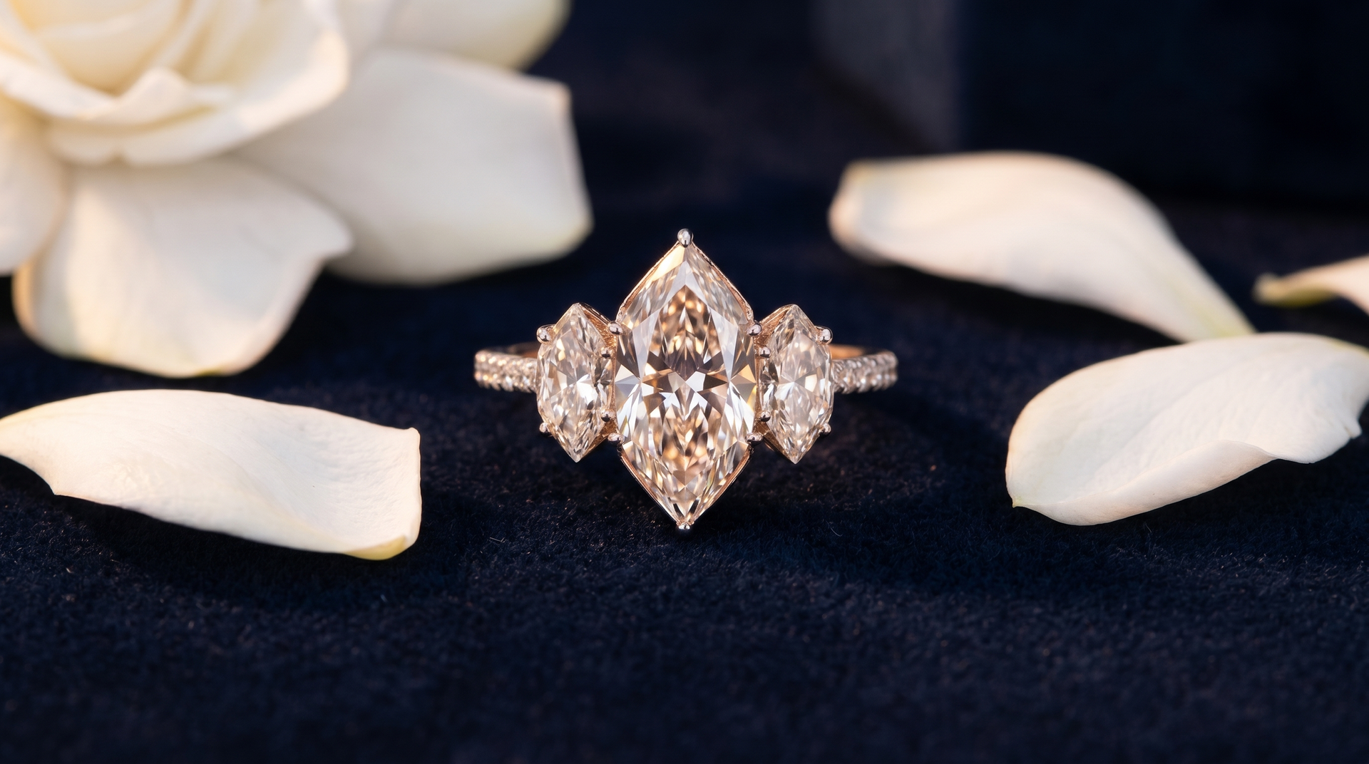The Devil Wears Diamonds — The RONORA Marquise Ring
