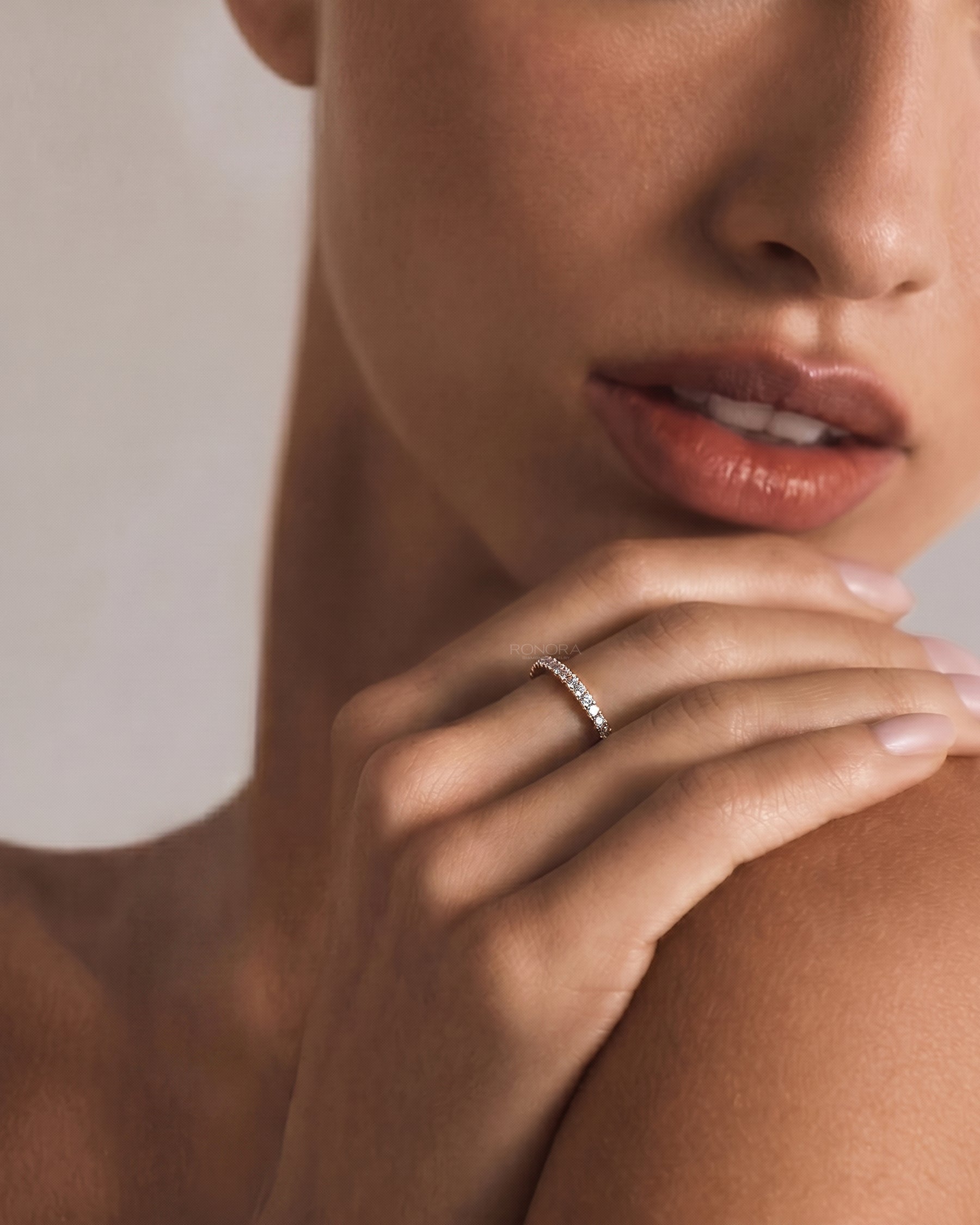 Elyra Double-Row Lab Grown Diamond Pavé Band
