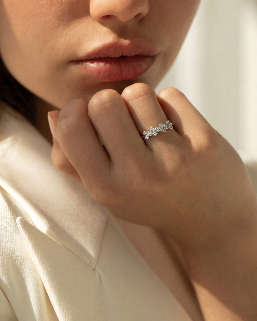 Adelina Round Lab Grown Diamond Five-Stone Band