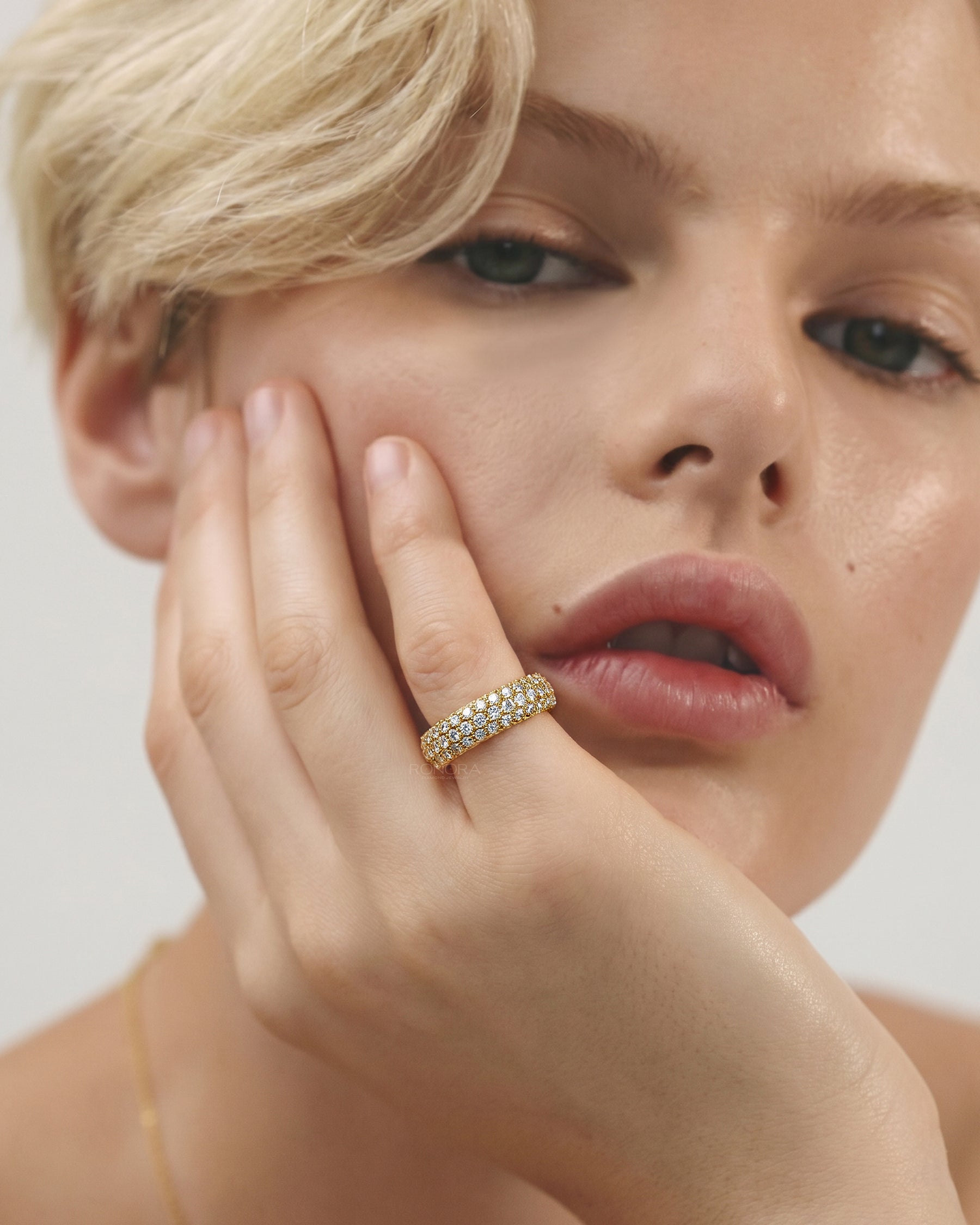 Valence Wide Lab Grown Diamond Pavé Band