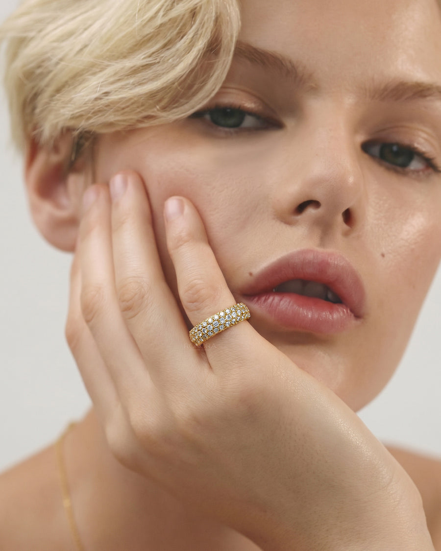 Valence Wide Lab Grown Diamond Pavé Band