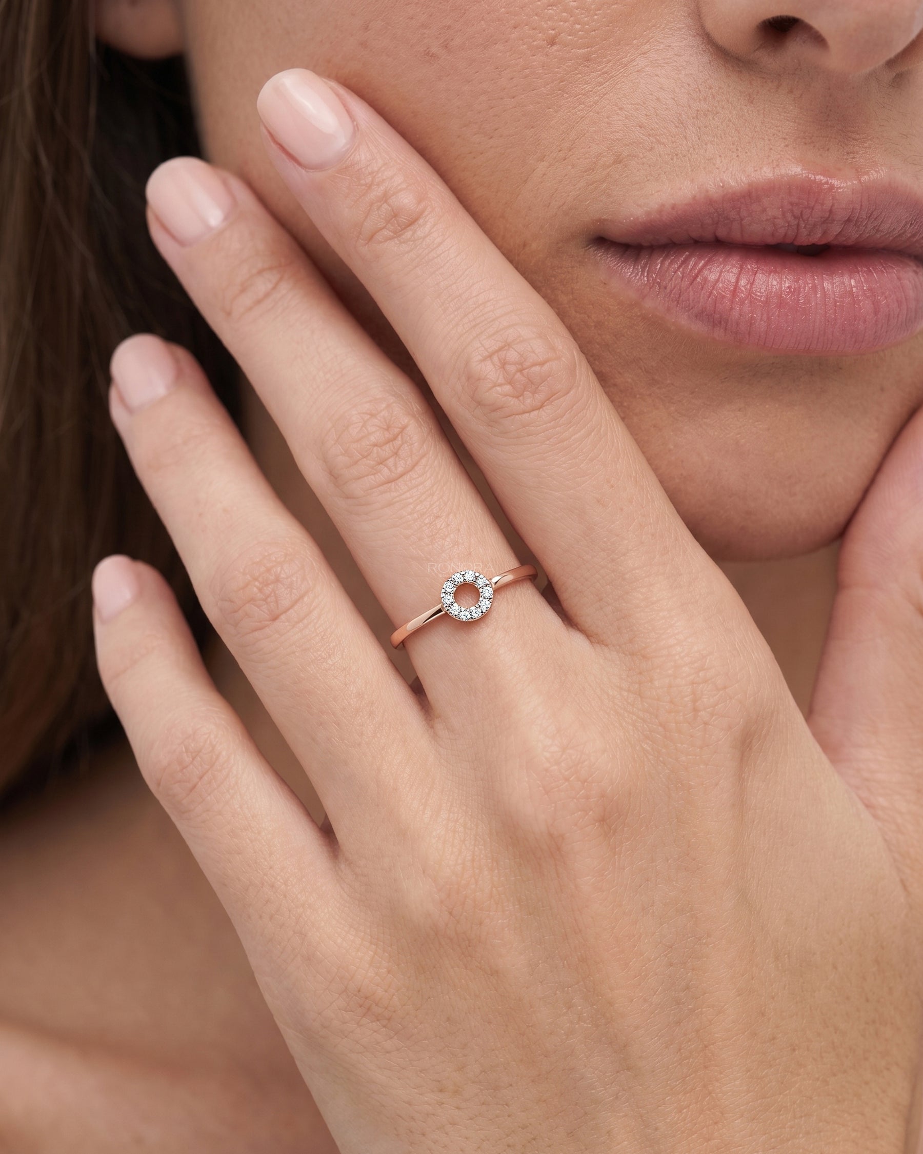 Mirabelle Round Lab Grown Diamond Halo Ring