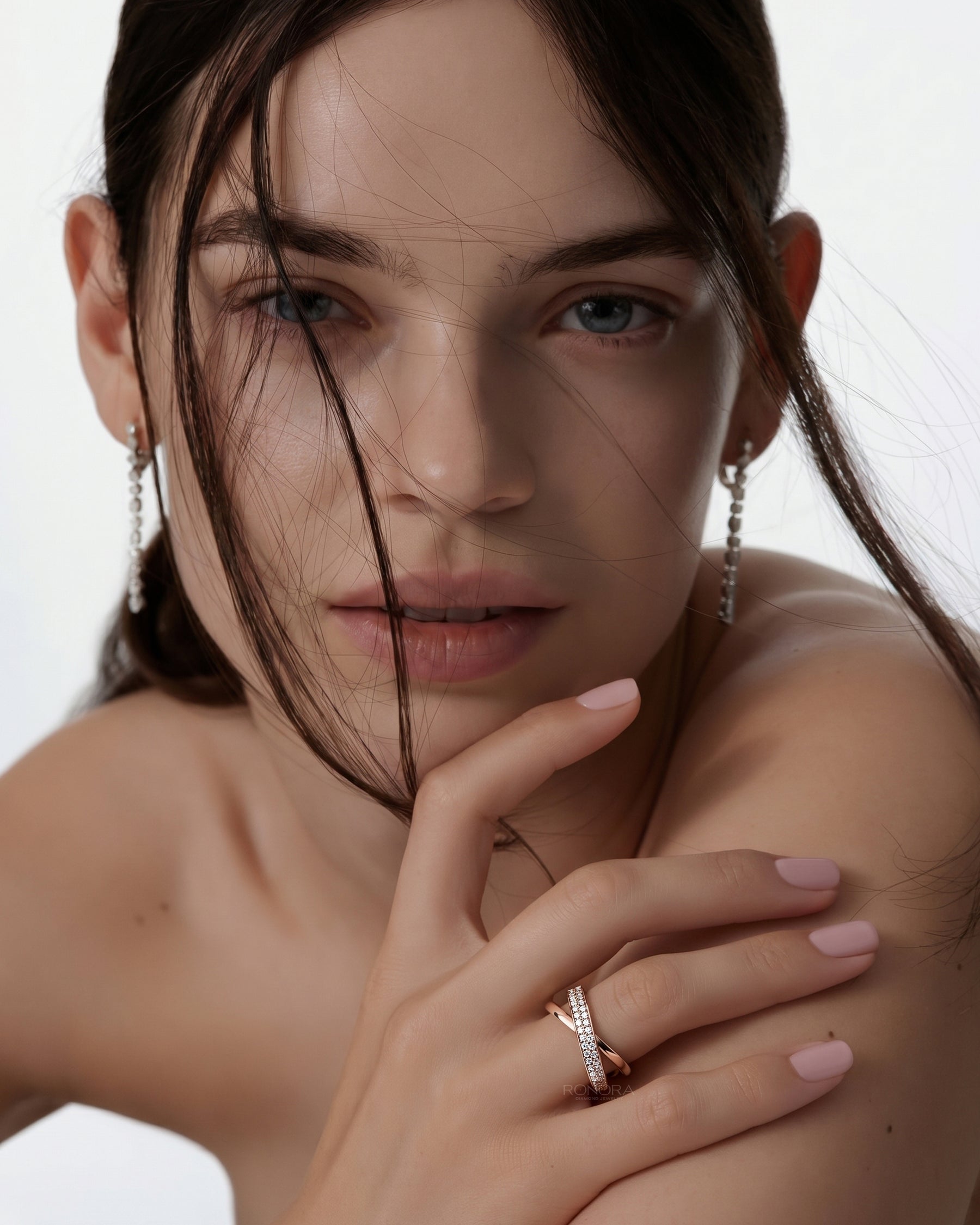 Mirelle Double-Row Lab Grown Diamond Pavé Band