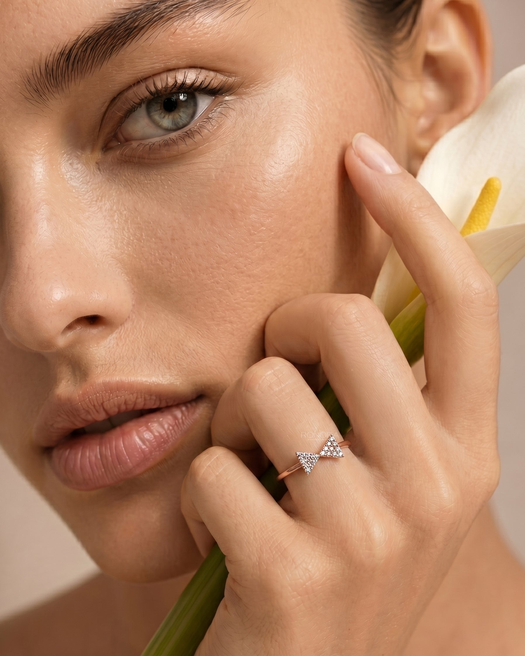 Arielle Pavé Bow Lab Grown Diamond Ring