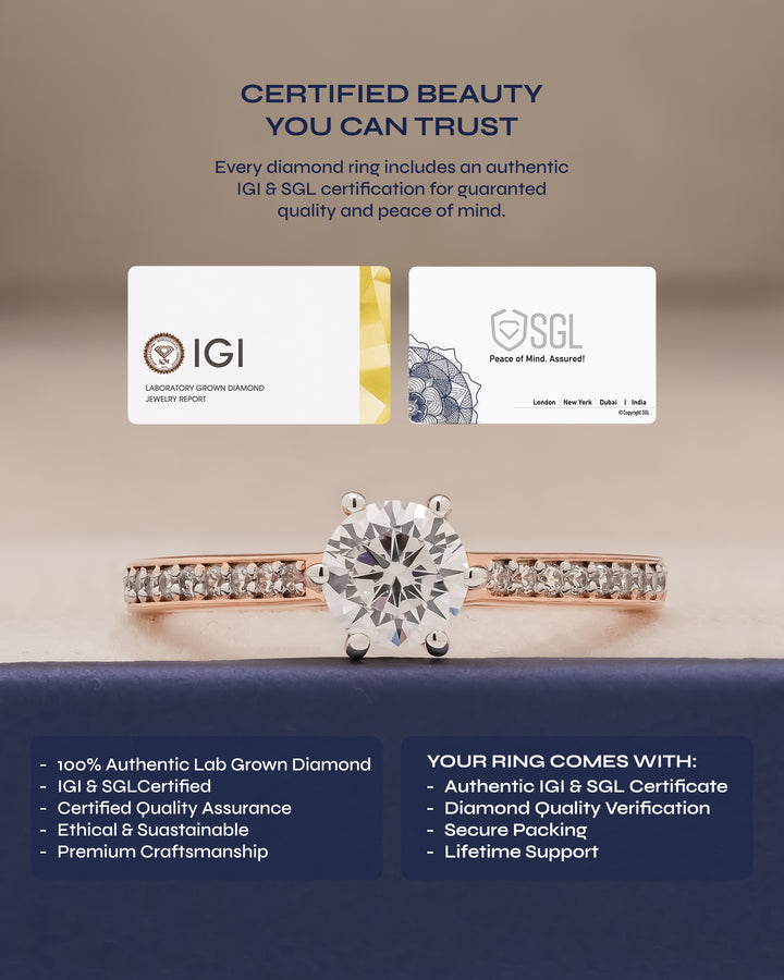 Stackable Round Moissanite Pave Ring | Band