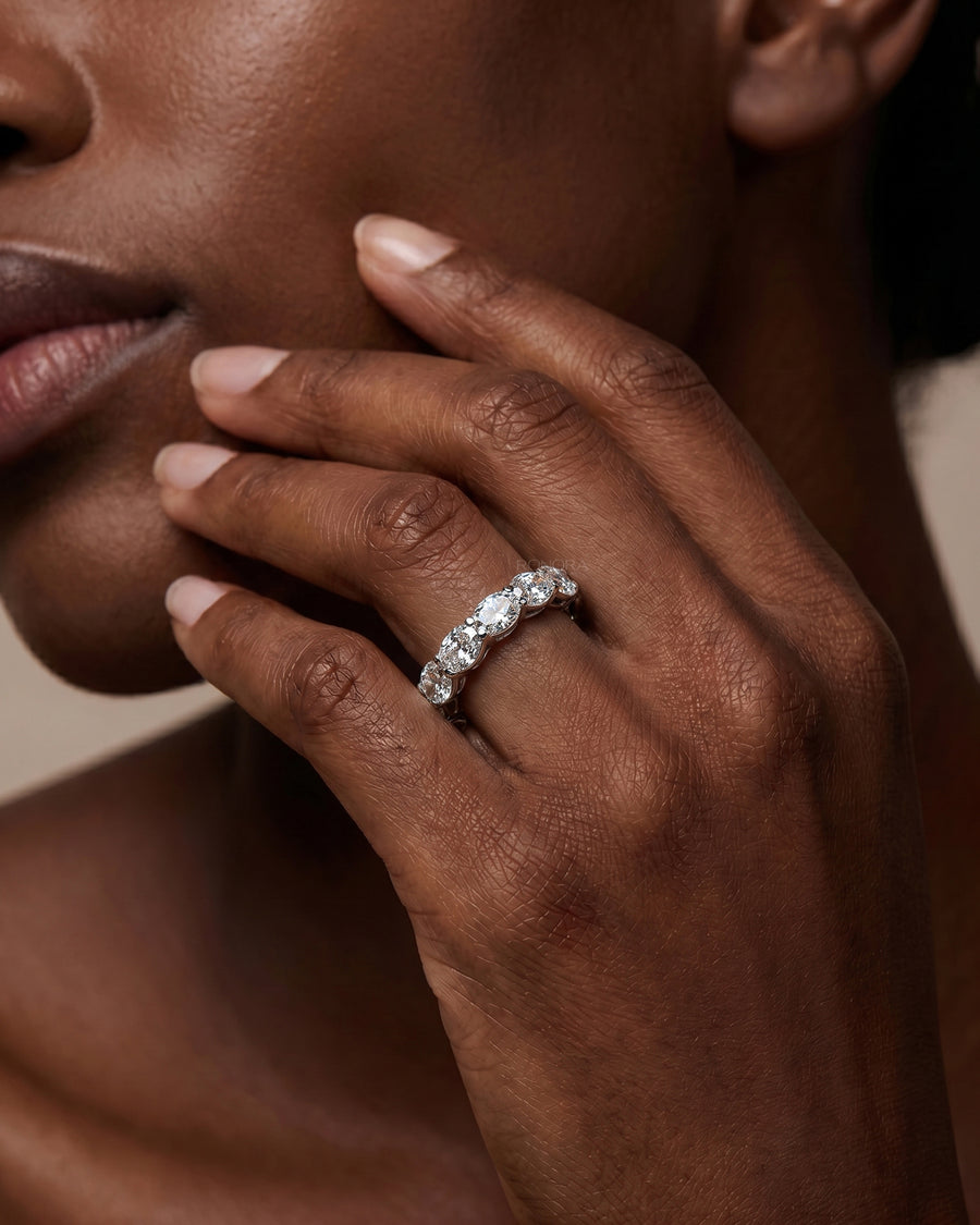 Margaux Oval Lab Grown Diamond Eternity Band