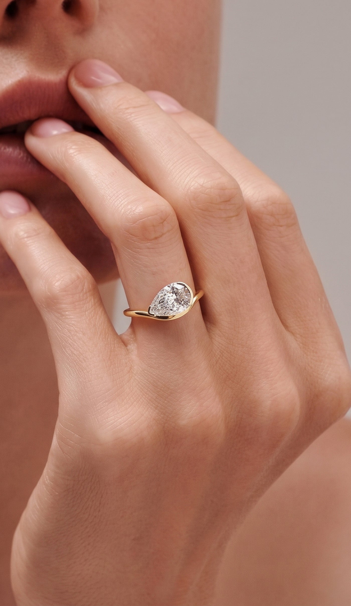 Curved Rings | Lab Grown Diamond | Wedding Bands