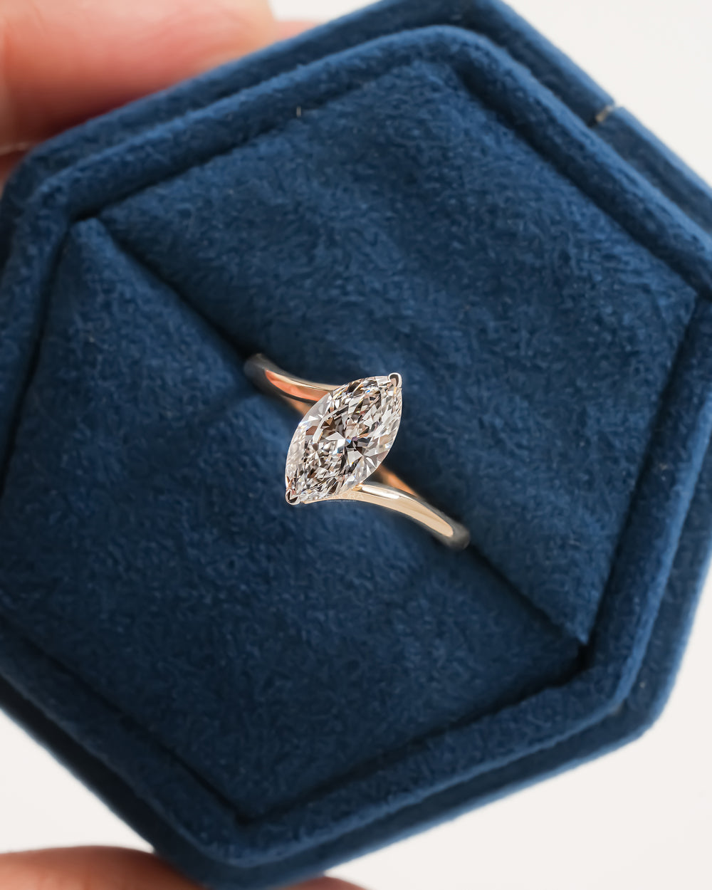 Marquise Bypass Ring, Design code: R112