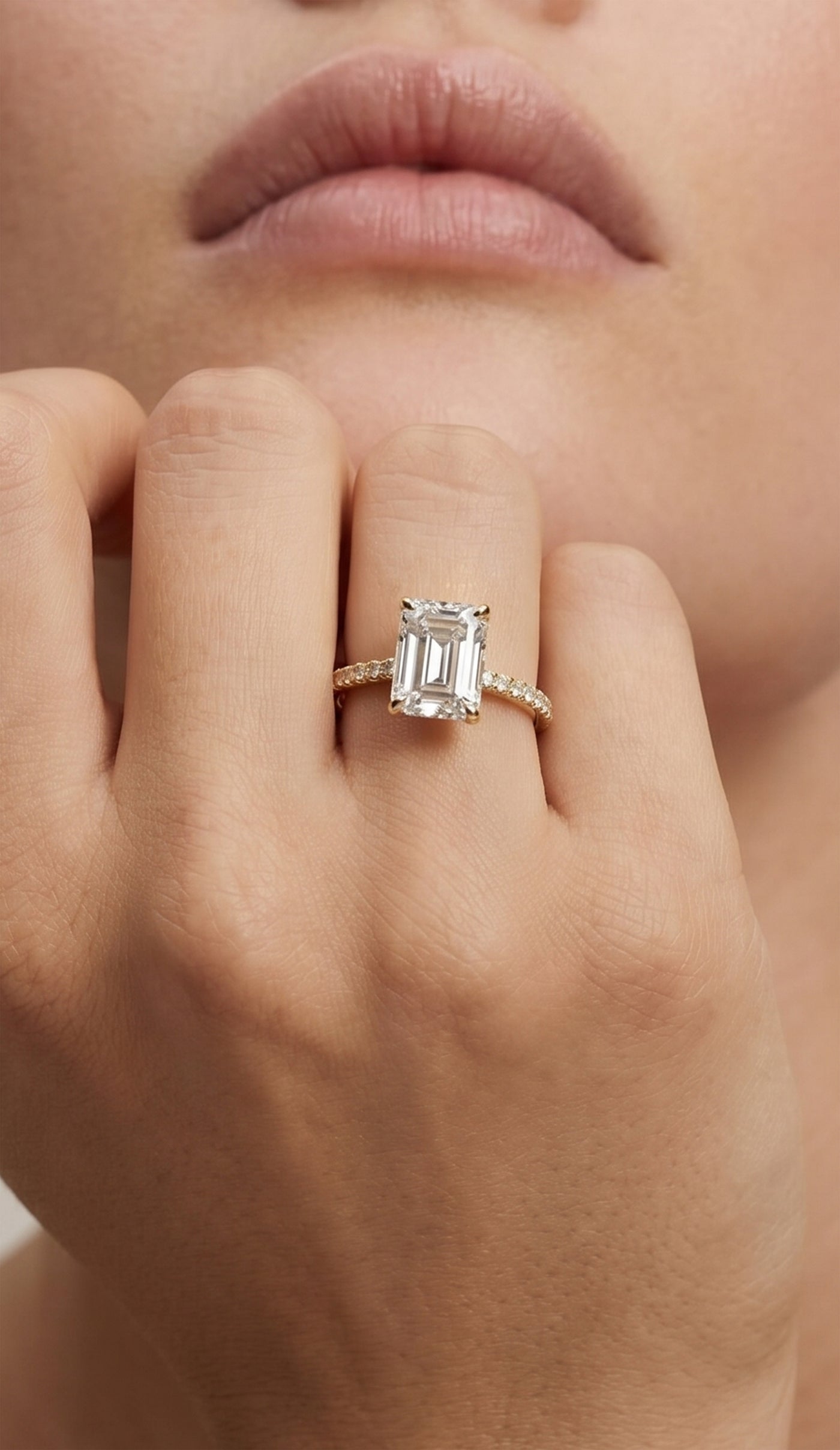 Emerald Cut Engagement Rings | Lab Grown Diamond | IGI