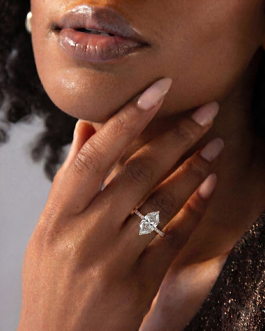 Arabella Marquise Lab Grown Diamond Solitaire Ring