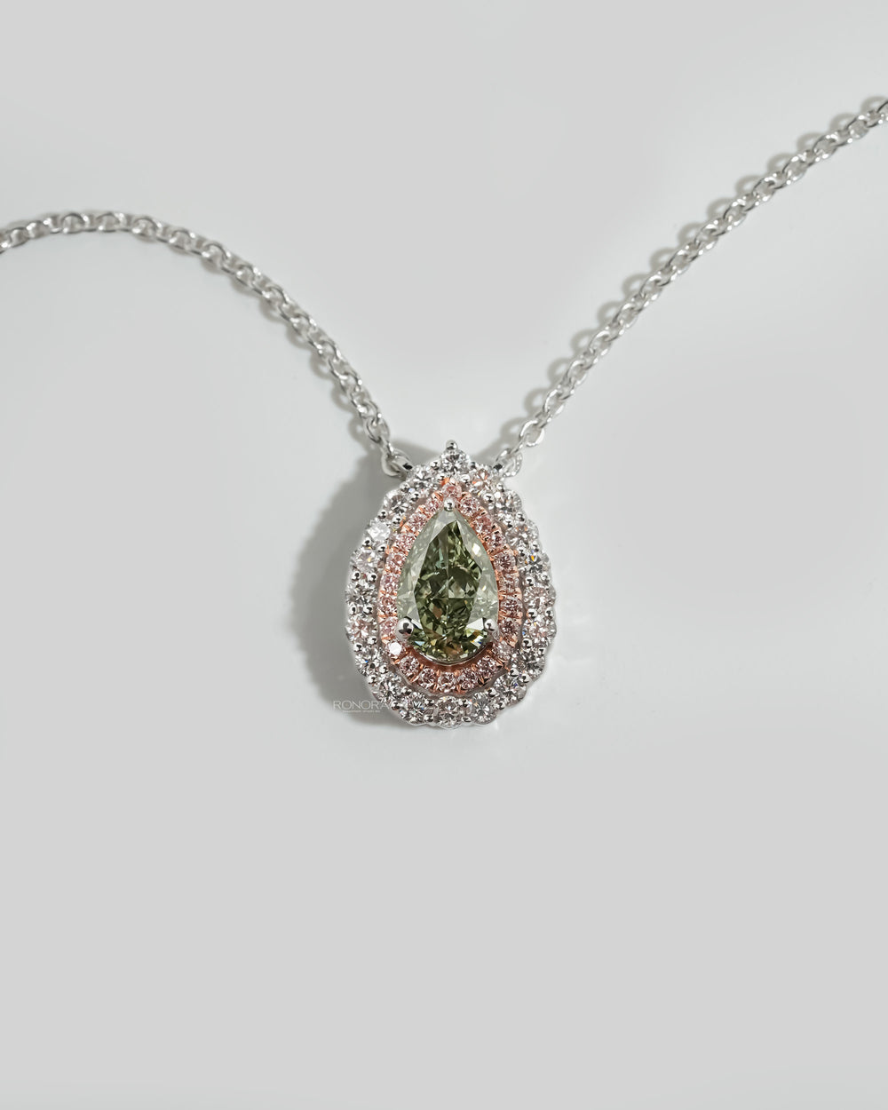 Green Pear Pendant, Design code: RP12