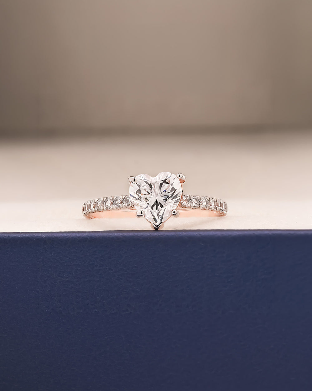 Heart Pave Ring, Design code: R81