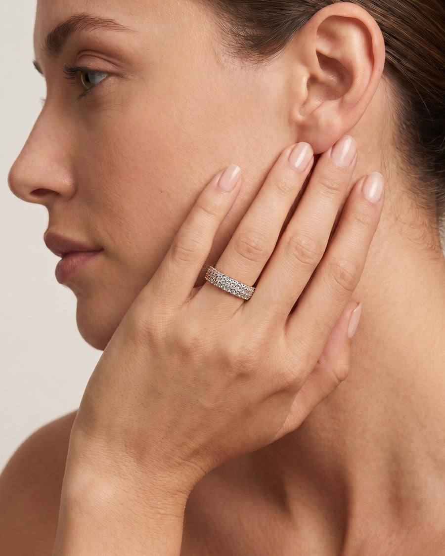 Estelle Wide Lab Grown Diamond Pavé Band