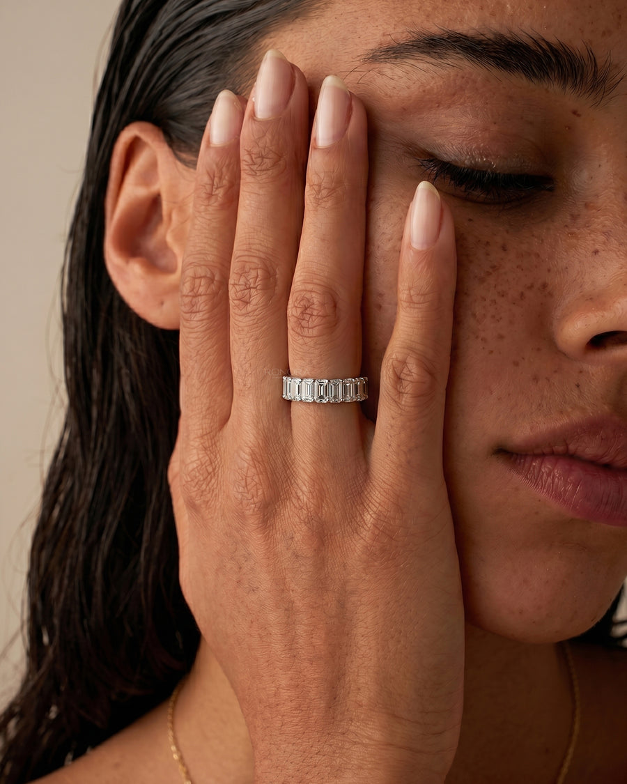 Sorelle Emerald Lab Grown Diamond Eternity Band