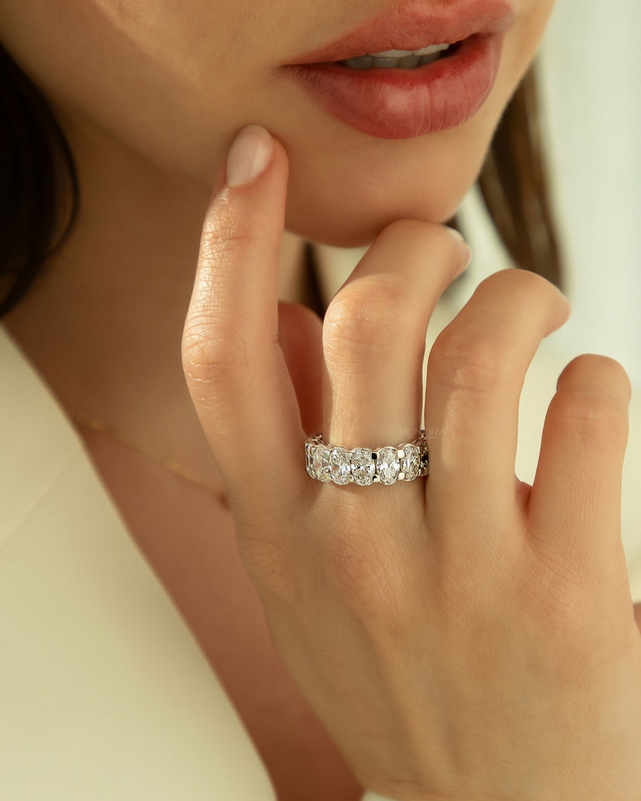 Anika Oval Lab Grown Diamond Eternity Band