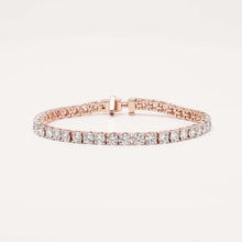 Maelle round lab grown diamond tennis bracelet on white background
